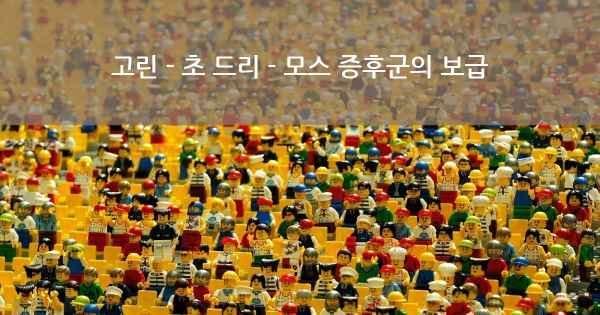 고린 - 초 드리 - 모스 증후군의 보급