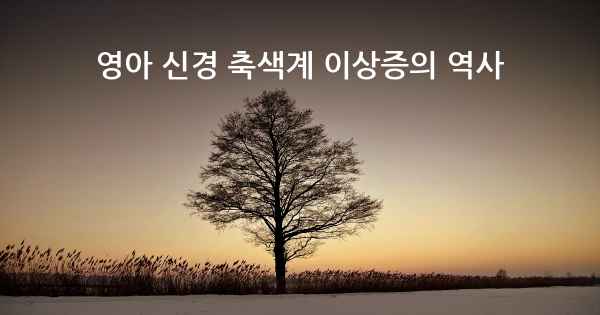 영아 신경 축색계 이상증의 역사