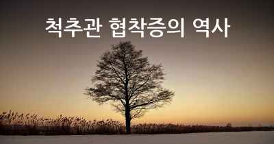 척추관 협착증의 역사