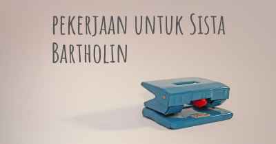pekerjaan untuk Sista Bartholin
