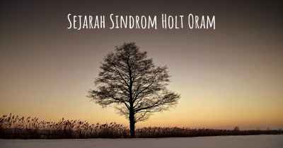 Sejarah Sindrom Holt Oram