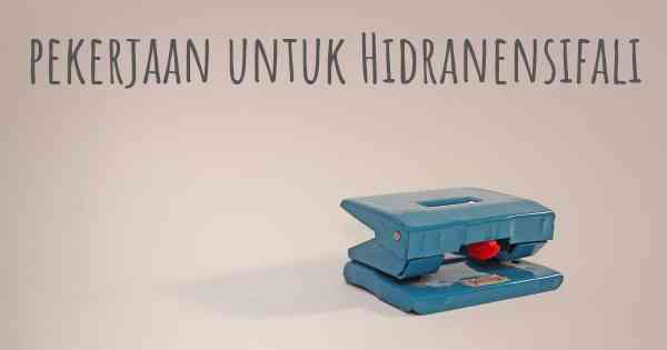 pekerjaan untuk Hidranensifali