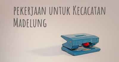 pekerjaan untuk Kecacatan Madelung