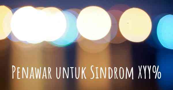 Penawar untuk Sindrom XYY%