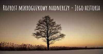 Rozrost mikroguzkowy nadnerczy - Jego historia