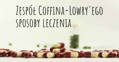 Zespół Coffina-Lowry'ego sposoby leczenia