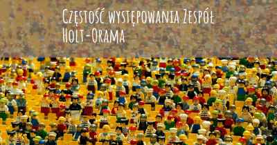 Częstość występowania Zespół Holt-Orama