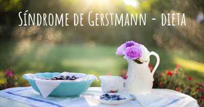Síndrome de Gerstmann - dieta