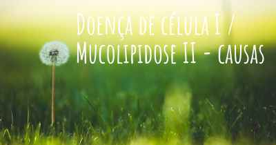 Doença de célula I / Mucolipidose II - causas