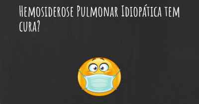 Hemosiderose Pulmonar Idiopática tem cura?