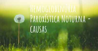 Hemoglobinúria Paroxística Noturna - causas