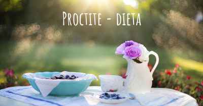 Proctite - dieta
