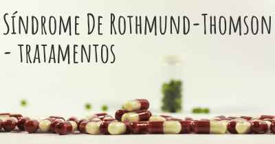 Síndrome De Rothmund-Thomson - tratamentos