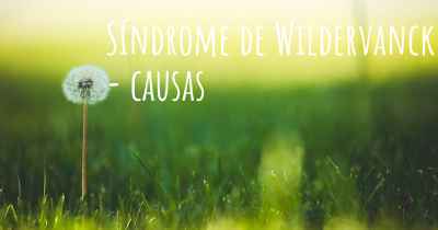 Síndrome de Wildervanck - causas