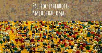 Распространенность Амелобластома