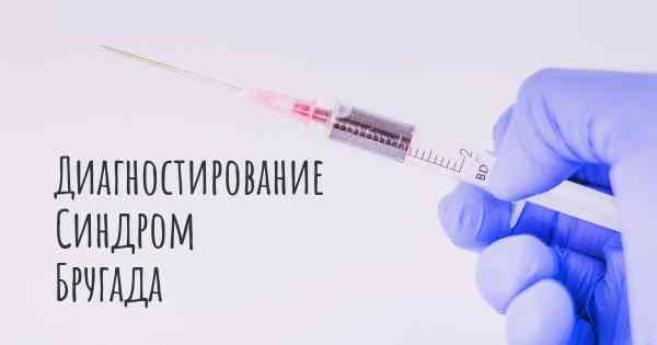 Диагностирование Синдром Бругада