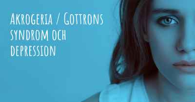 Akrogeria / Gottrons syndrom och depression