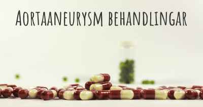 Aortaaneurysm behandlingar
