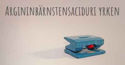 Argininbärnstensaciduri yrken
