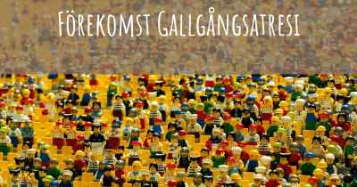 Förekomst Gallgångsatresi