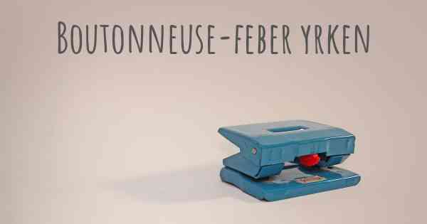 Boutonneuse-feber yrken