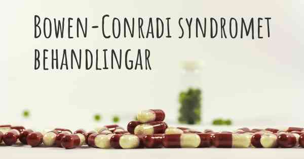 Bowen-Conradi syndromet behandlingar