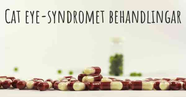 Cat eye-syndromet behandlingar