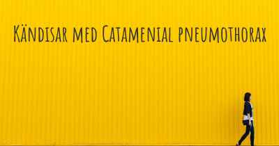 Kändisar med Catamenial pneumothorax