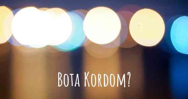 Bota Kordom?