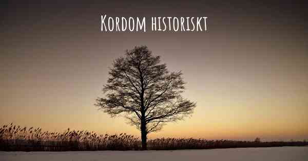 Kordom historiskt