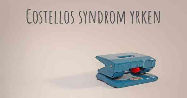 Costellos syndrom yrken