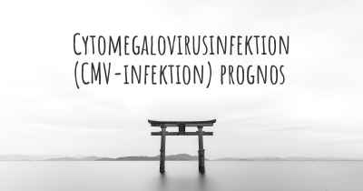 Cytomegalovirusinfektion (CMV-infektion) prognos