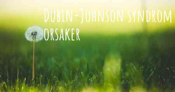 Dubin-Johnson syndrom orsaker