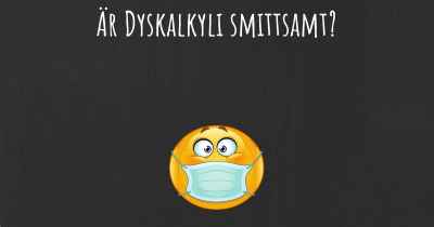 Är Dyskalkyli smittsamt?