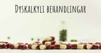 Dyskalkyli behandlingar