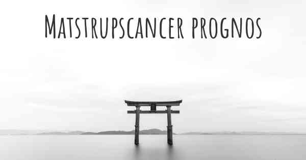 Matstrupscancer prognos