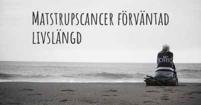 Matstrupscancer förväntad livslängd