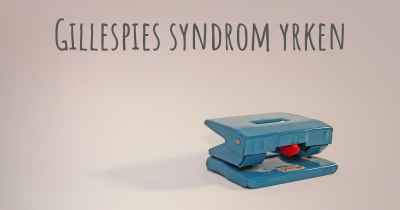 Gillespies syndrom yrken