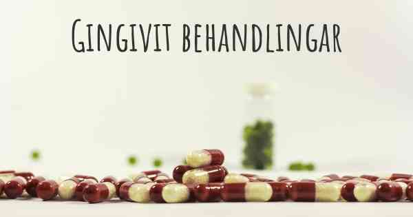 Gingivit behandlingar