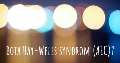 Bota Hay-Wells syndrom (AEC)?
