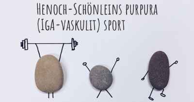 Henoch-Schönleins purpura (IgA-vaskulit) sport