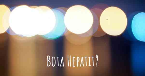 Bota Hepatit?
