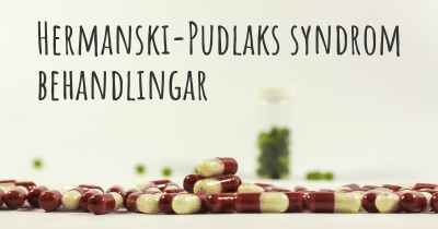 Hermanski-Pudlaks syndrom behandlingar