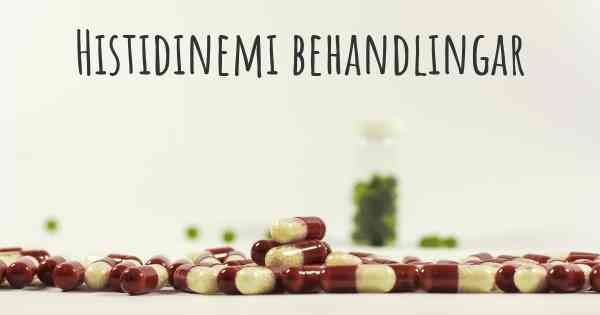 Histidinemi behandlingar