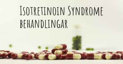Isotretinoin Syndrome behandlingar