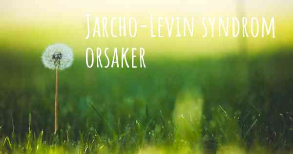Jarcho-Levin syndrom orsaker