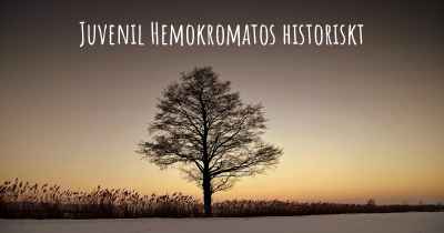 Juvenil Hemokromatos historiskt