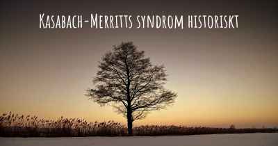 Kasabach-Merritts syndrom historiskt