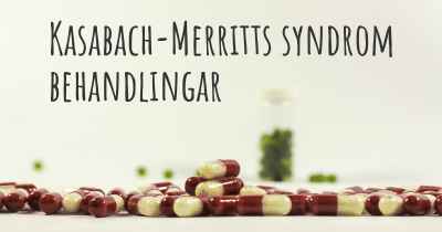 Kasabach-Merritts syndrom behandlingar