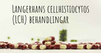 Langerhans cellhistiocytos (LCH) behandlingar
